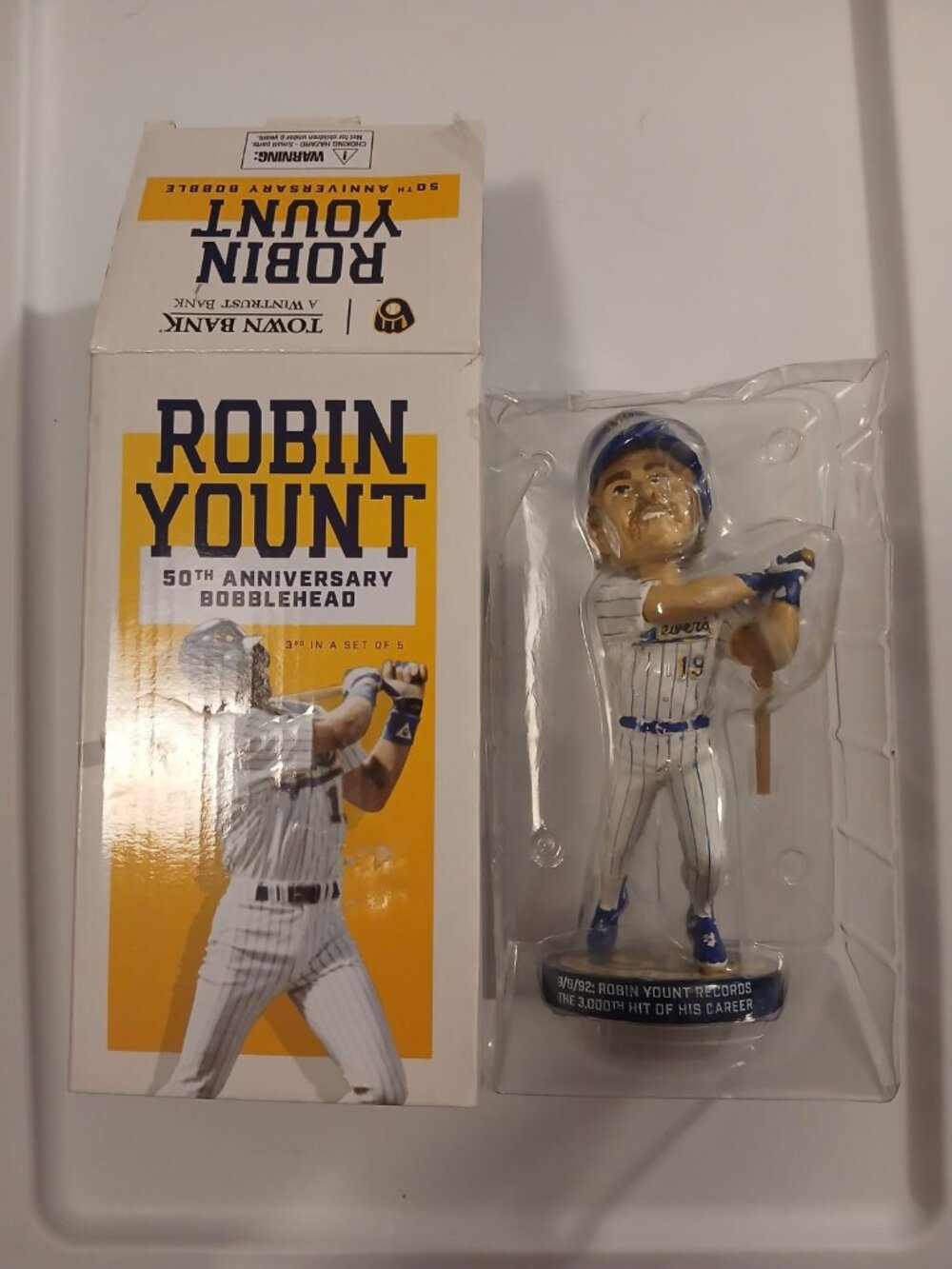 Milwaukee Brewers Robin Yount 50th Anniversary Bobble Head
